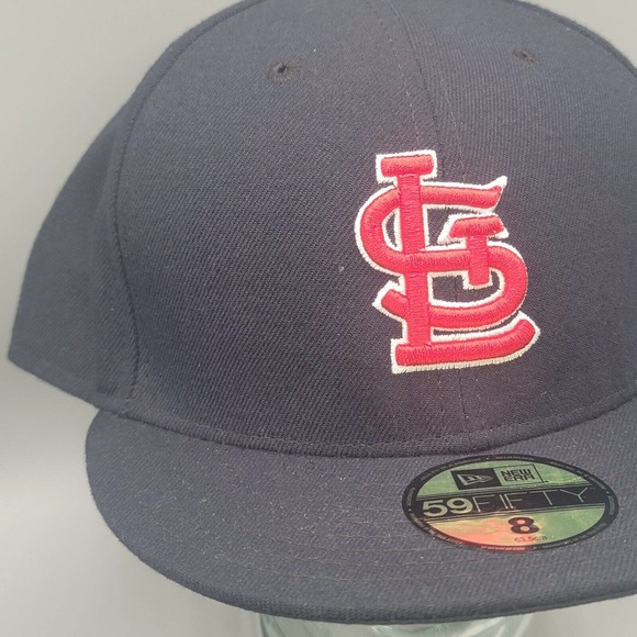 St. Louis Cardinals New Era 59Fifty Fitted Cap Hat MLB Size 8 Official On-Field - Picture 2 of 12